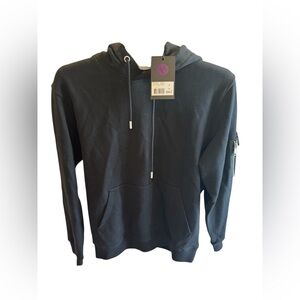 The Kooples Cotton and Print Hooded Sweatshirt